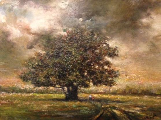 The Majestic Oak 12 X 16" oil on panel