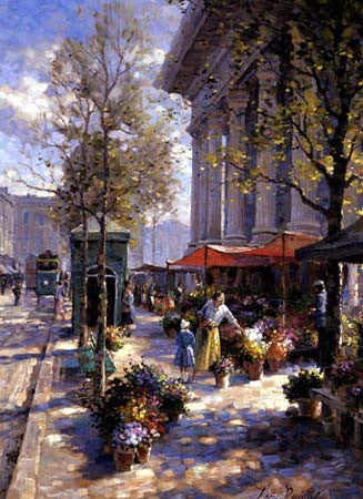 Marchande De Fleurs - by Leon Roulette - available at Gallery 1870