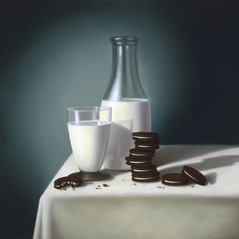 Milk & Cookies canvas print by Whitlow