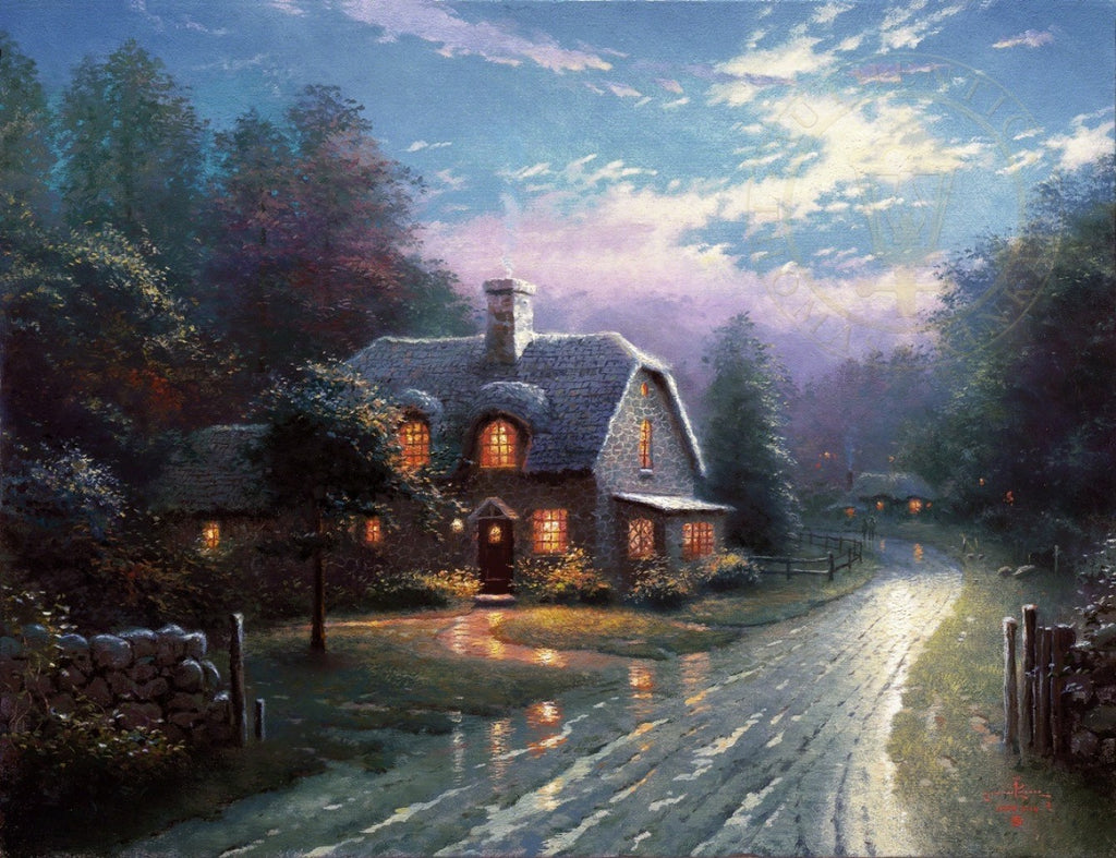 Moonlight Lane 16x20 limited edition canvas print