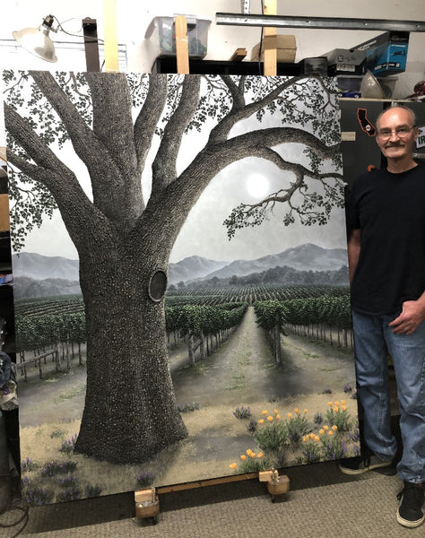 Silver Oak Ambiance 60 x 72" original painting by Patrick O'Rourke