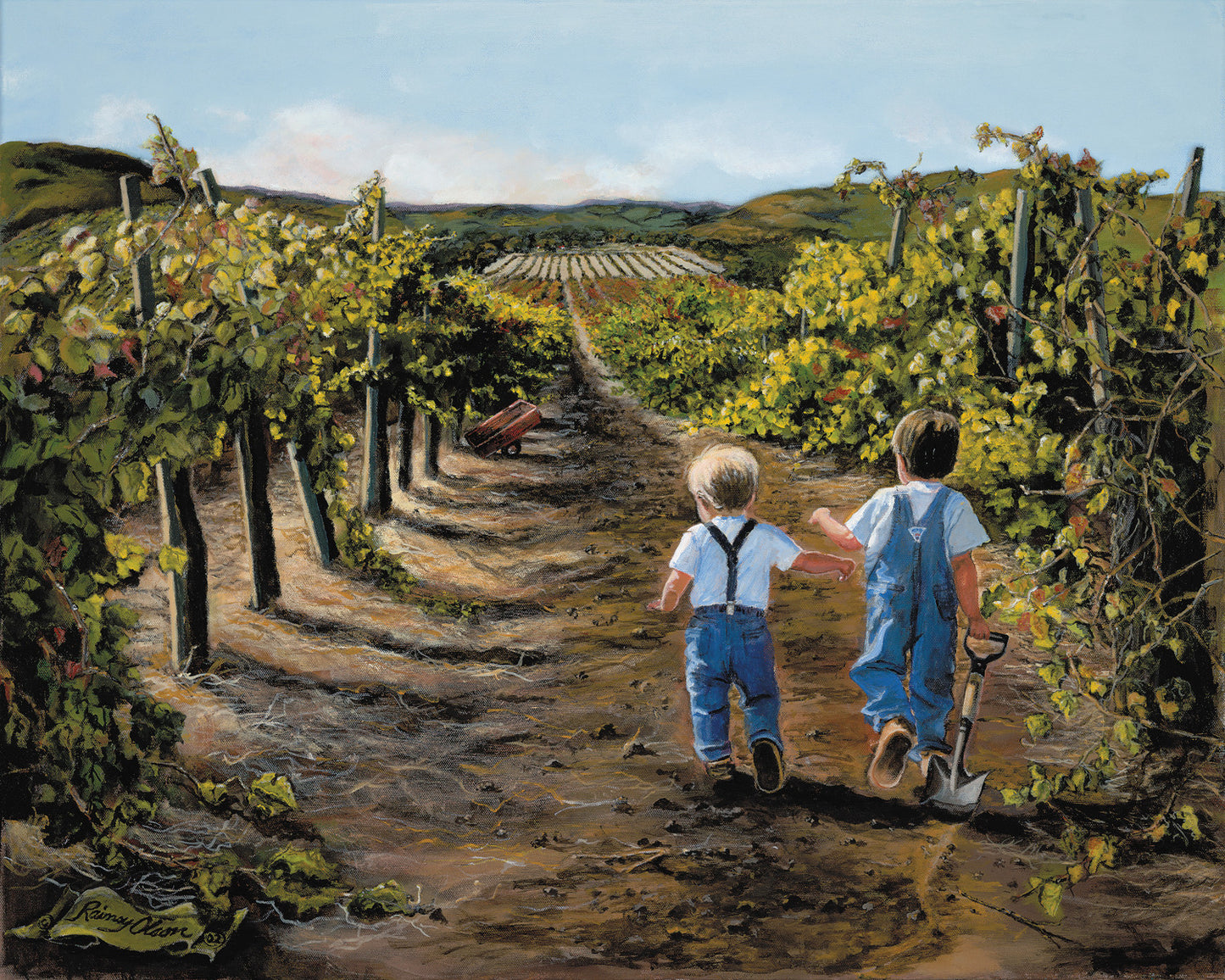 On Their Way Home Print Commission