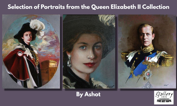 Study of Queen Elizabeth II and Prince Philip on her Coronation Day