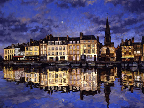 Honfleur Harbor - Canvas Print