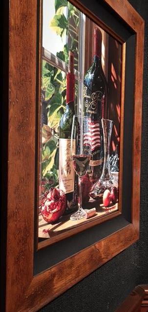 Rustic Frame with Black linen liner