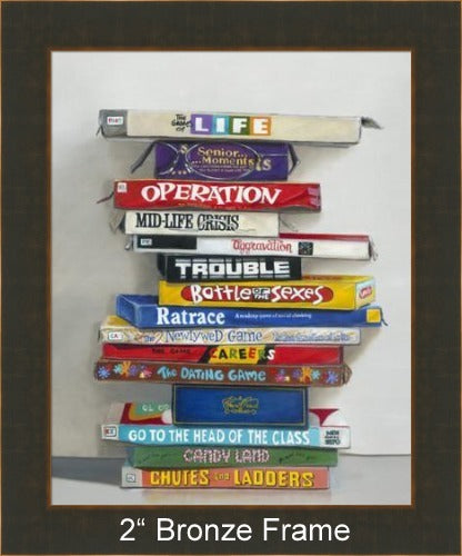 The Games of Life by Gail Chandler - In Bronze Frame