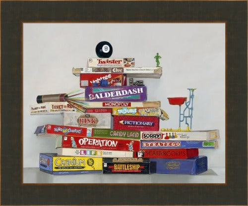 The Games People Play by Gail Chandler custom framed by Gallery 1870