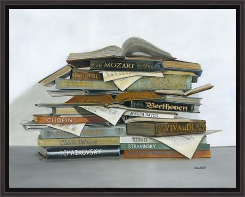 Treble Makers by Gail Chandler in Contemporary Black Float Frame