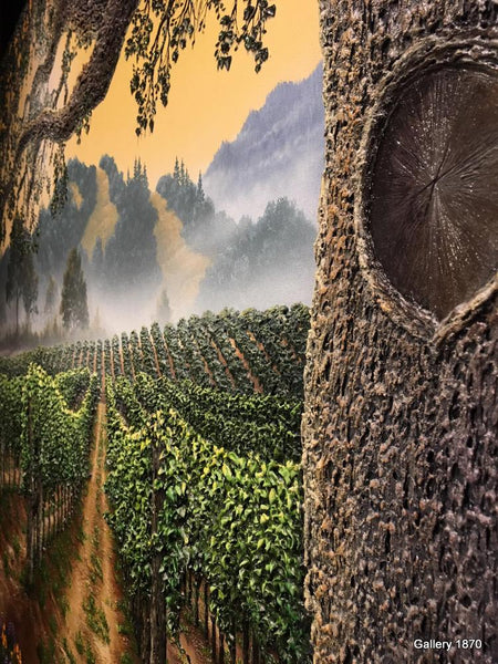 California Gold - ultra textural original acrylic by Patrick O'Rourke available at Gallery 1870