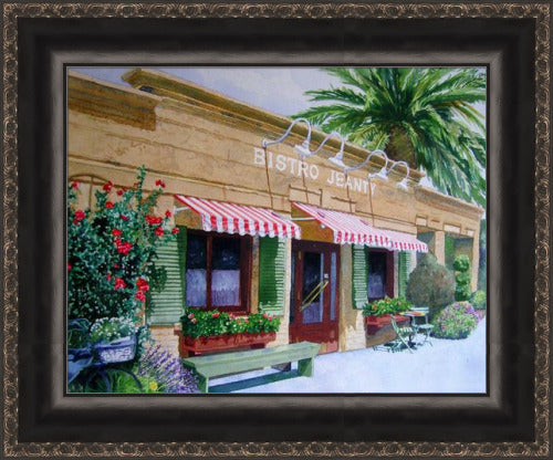 Bistro Jeanty by Gail Chandler - Yountville Napa Valley - custom framed