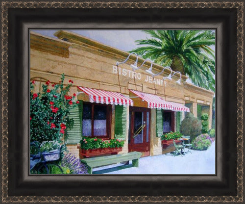 Bistro Jeanty by Gail Chandler - Yountville Napa Valley- custom framed