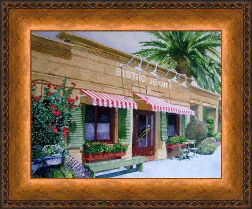 Bistro Jeanty by Gail Chandler - Yountville Napa Valley - custom framed