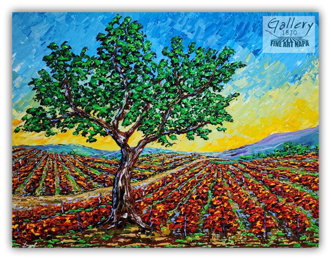Vines of Autumn Harvest 36 x 48" original