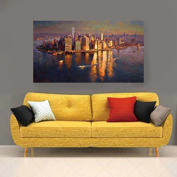 Sunrise Over Manhattan - canvas print