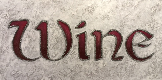 Wine 15x30" acrylic