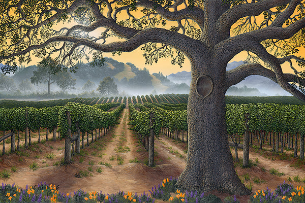 California Gold 48x72" Ultra Textured Original Acrylic