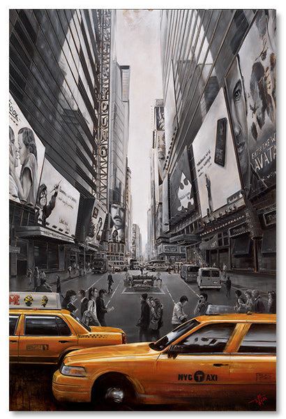 Australian born Philosophical Symbolsim artist Pete Tillack stated this when explaining this New York City painting - "Disposition"  "When we find ourselves falling into a world of Avatars and online personalities, riddled with digital conversations, lacking of facial and body language or physical interaction, we have the ability to lose the simplicity of certain emotions." - Pete Tillack