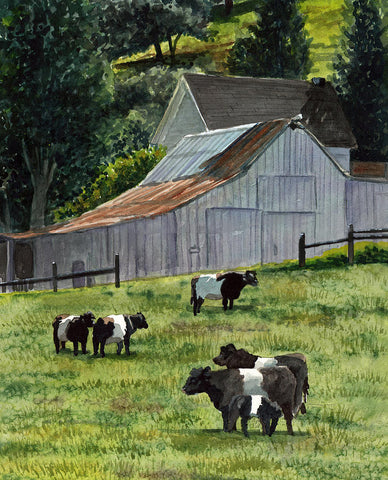 Oreo Cows - Giclée on Canvas