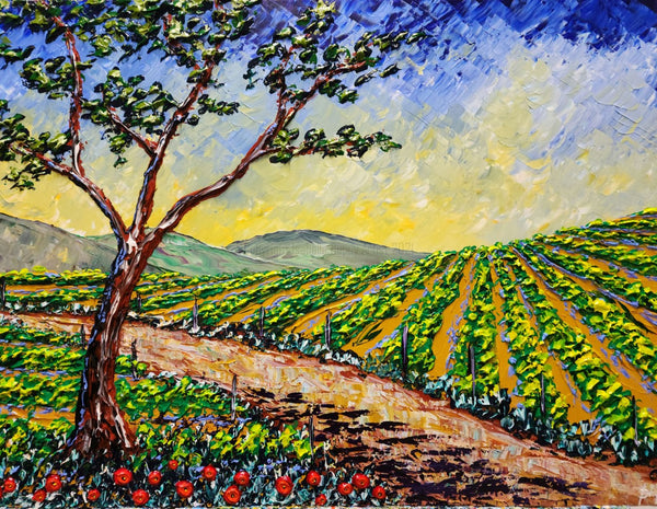 Summer Vines of Color 36x48" original