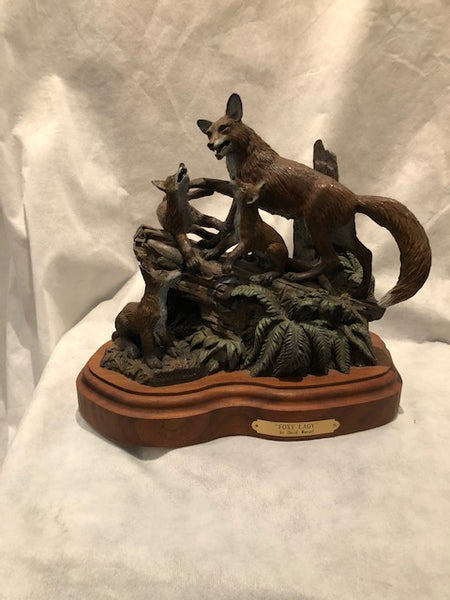 Foxy Lady bronze sculpture