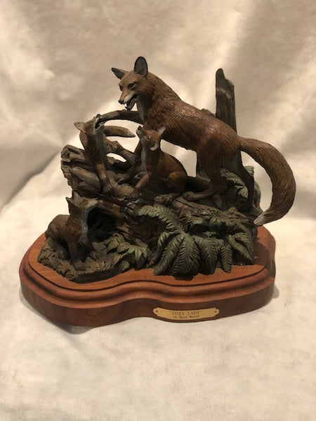 Foxy Lady bronze sculpture