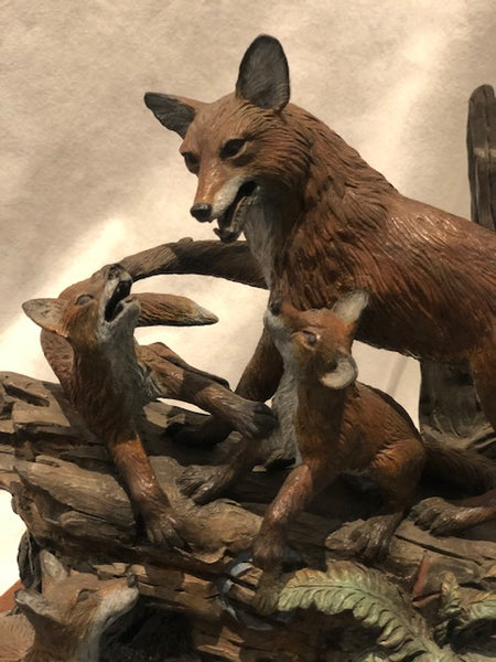 Foxy Lady bronze sculpture