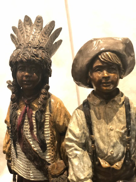 The Buffalo Hunters bronze sculpture