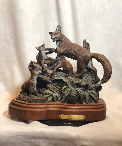 Foxy Lady bronze sculpture