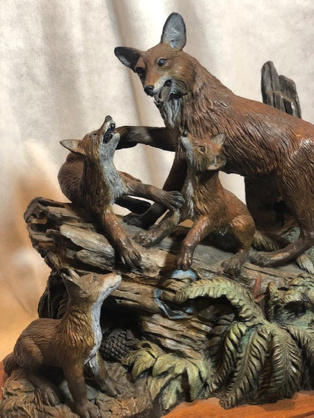 Foxy Lady bronze sculpture