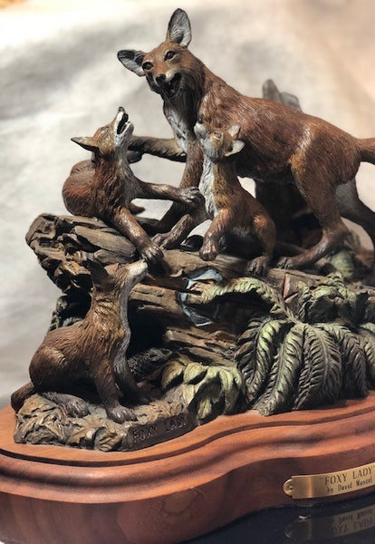 Foxy Lady bronze sculpture