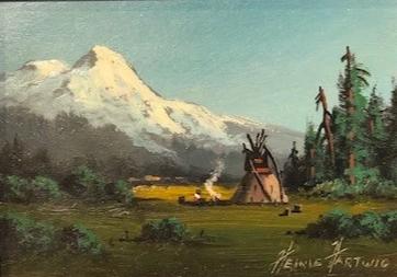 Natives 5x7" original oil