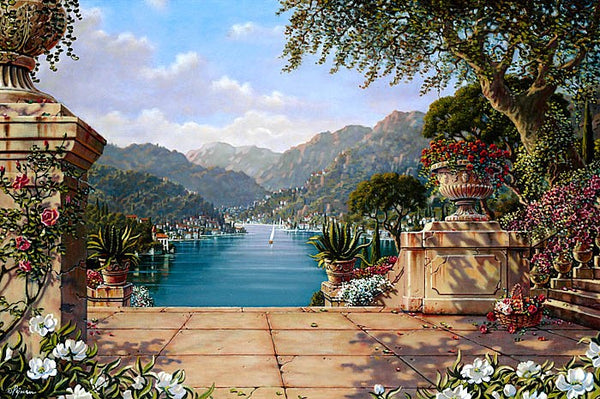 Varenna Villa - 30 x 48" limited edition canvas giclée