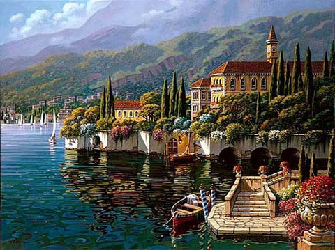 Varenna Reflections - limited edition canvas giclée